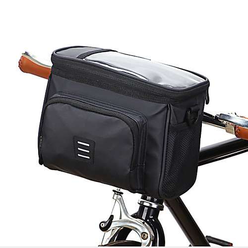 

5 L Bike Handlebar Bag Breathable Rain Waterproof Cycling Bike Bag PVC(PolyVinyl Chloride) Bicycle Bag Cycle Bag Outdoor Exercise Multisport