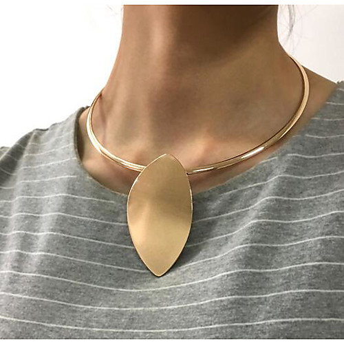 

Women's Tattoo Choker Necklace Drop Oversized Alloy White Gold 43 cm Necklace Jewelry For