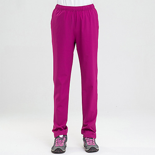 

Women's Hiking Pants Trousers Solid Color Summer Outdoor Windproof Quick Dry Lightweight Breathable Cotton Bottoms Black Khaki Rose Red Hunting Fishing Climbing S M L XL XXL / Wear Resistance