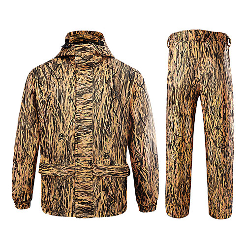 

Men's Hiking Softshell Jacket Hoodie Camouflage Hunting Jacket Outdoor Thermal Warm Windproof Breathable Quick Dry Autumn / Fall Spring Camo / Camouflage Coat Top Bottoms Polyester Taffeta Softshell