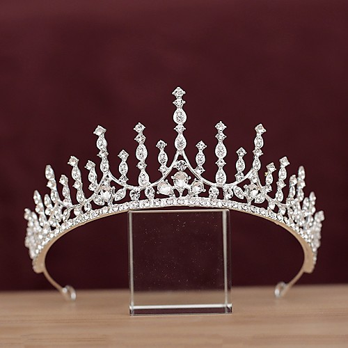 

Shiny Princess Alloy Tiaras with Crystals / Rhinestones 1 Piece Wedding / Special Occasion Headpiece