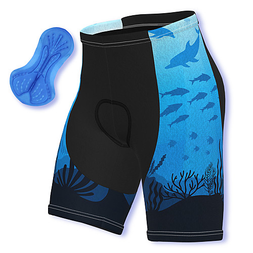 

21Grams Men's Cycling Shorts Spandex Bike Padded Shorts / Chamois Breathable Quick Dry Sports Blue Mountain Bike MTB Road Bike Cycling Clothing Apparel Bike Wear / Athleisure