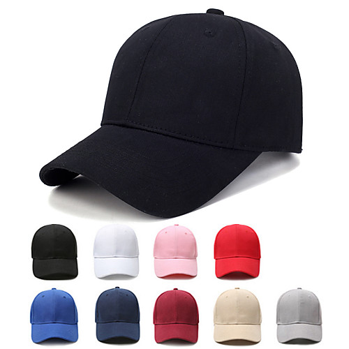 

classic polo style baseball cap cotton adjustable light board solid men/women cap outdoor sun hat(blue)
