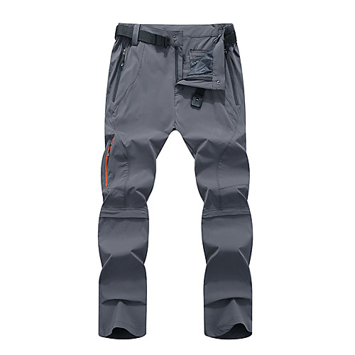 

Men's Hiking Pants Trousers Convertible Pants / Zip Off Pants Patchwork Outdoor Breathable Quick Dry Multi-Pockets Wear Resistance Pants / Trousers Black Army Green Grey Khaki Hunting Fishing Climbing