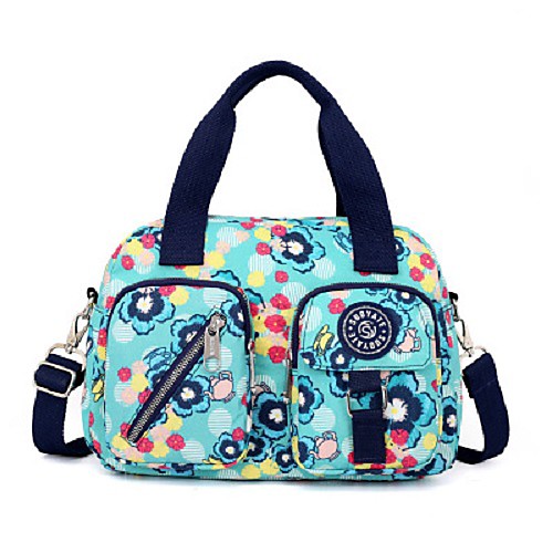 

Women's Bags Nylon Crossbody Bag Zipper Embellished&Embroidered Printing Daily Outdoor 2021 Black Grey Wine Black Blue
