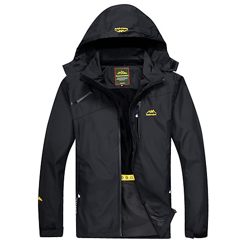 

Men's Hiking Jacket Hiking Windbreaker Outdoor Solid Color Waterproof Lightweight Windproof Breathable Jacket Top Fishing Climbing Running Black Red Army Green Blue Grey / Quick Dry