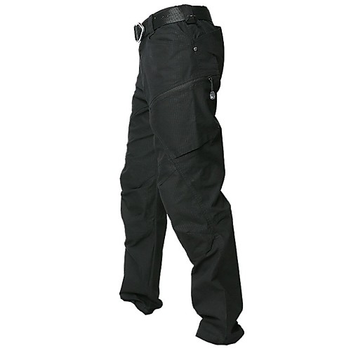 

Men's Hiking Pants Trousers Hiking Cargo Pants Tactical Pants Solid Color Outdoor Windproof Breathable Stretchy Multi-Pockets Cotton Bottoms Black Khaki Green Hunting Fishing Climbing S M L XL XXL