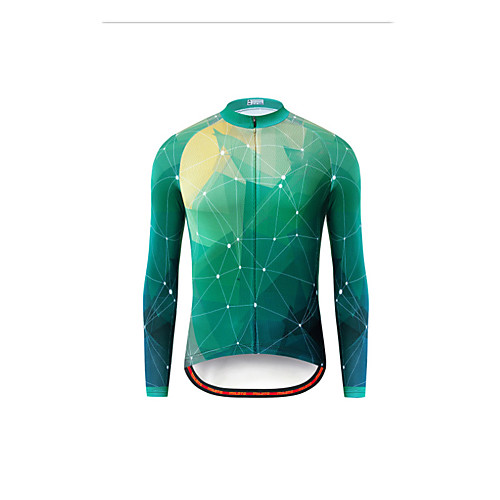 

Men's Long Sleeve Downhill Jersey Violet Orange Green Bike Jersey Sports Clothing Apparel