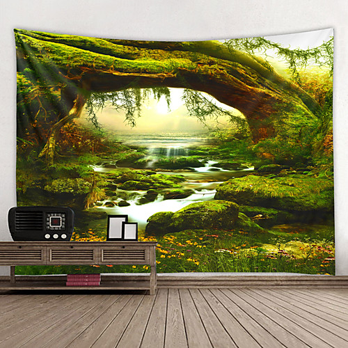 

Wall Tapestry Art Decor Blanket Curtain Hanging Home Bedroom Living Room Decoration and Modern and Forest and Landscape