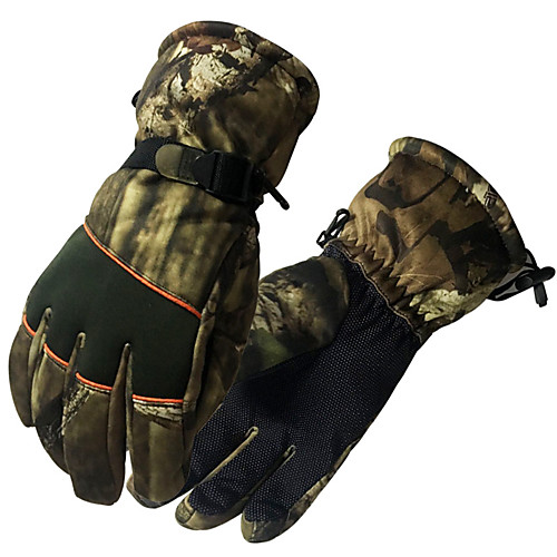 

Men's Climbing Gloves Fishing Gloves Tactical Combat Gloves Anti-Slip Fleece Lining Cycling Warm Camo Fall & Winter Nylon Hunting Fishing Cycling / Bike Motobike / Motorcycle Camouflage (orange