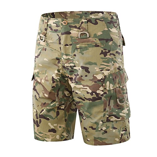 

Men's Hiking Shorts Hiking Cargo Shorts Tactical Shorts Waterproof Ventilation Multi-Pockets Quick Dry Summer Solid Colored Camo / Camouflage Nylon Bottoms for Hunting Fishing Casual Camouflage Grey