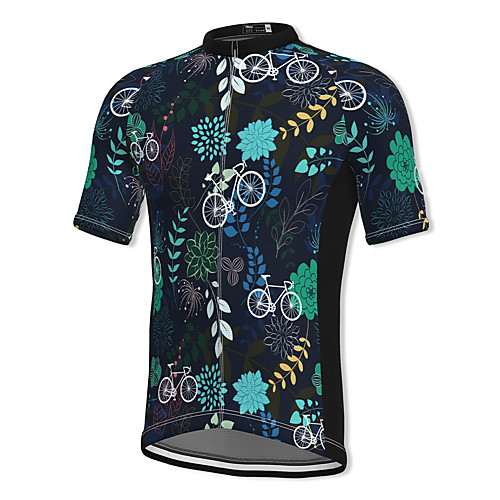 

21Grams Men's Short Sleeve Cycling Jersey Spandex Black Bike Top Mountain Bike MTB Road Bike Cycling Breathable Quick Dry Sports Clothing Apparel / Athleisure