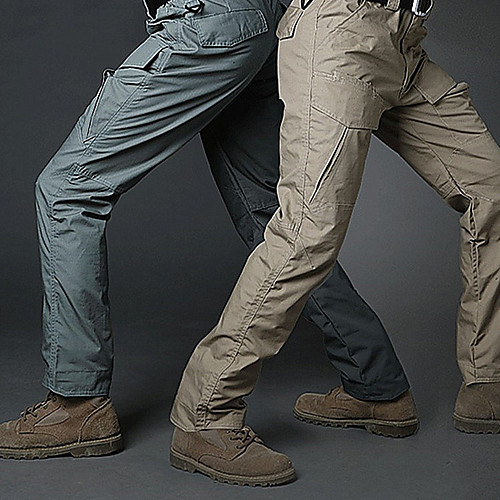 

Men's Hiking Pants Trousers Hunting Pants Tactical Cargo Pants Waterproof Ventilation Quick Dry Breathable Fall Spring Solid Colored Cotton for Black Camouflage Khaki S M L XL XXL
