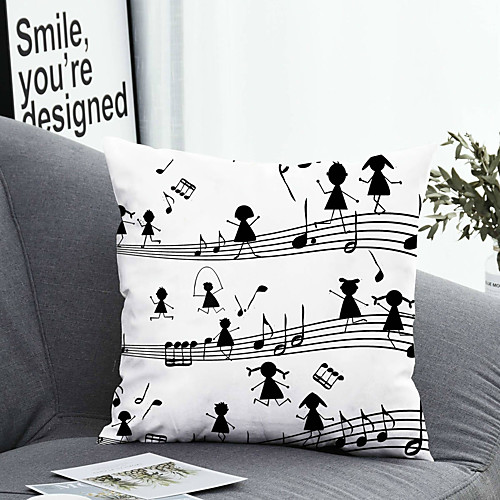 

1 pcs Polyester Pillow Cover Pillow Cover & Insert, Floral&Plants Simple Classic Square Zipper Polyester Traditional Classic