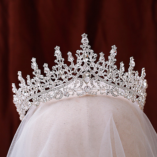 

Luxury Princess Alloy Tiaras with Rhinestone 1 Piece Wedding / Special Occasion Headpiece