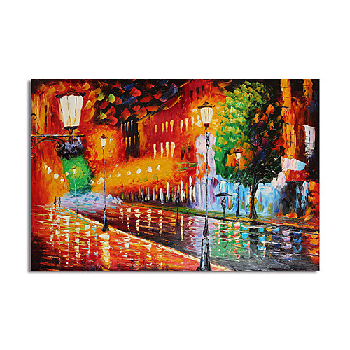 

Oil Painting Hand Painted Horizontal Landscape Modern Stretched Canvas