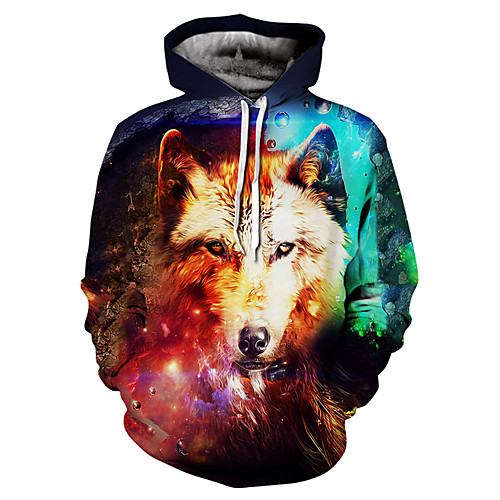 

Men's Pullover Hoodie Sweatshirt 3D Print 3D Print 3D Print Hoodies Sweatshirts White Yellow Gray