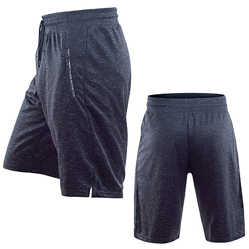 

Men's Running Shorts Athletic Shorts Bottoms Drawstring Zipper Pocket Spandex Fitness Gym Workout Running Active Training Exercise Breathable Quick Dry Moisture Wicking Normal Sport Solid Colored