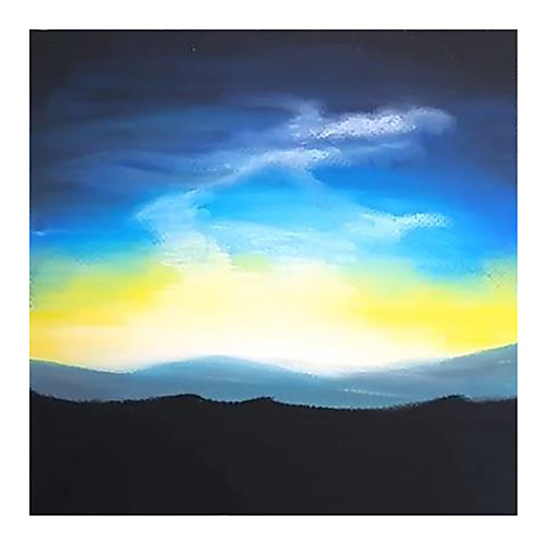 

Oil Painting Hand Painted Square Abstract Modern Stretched Canvas