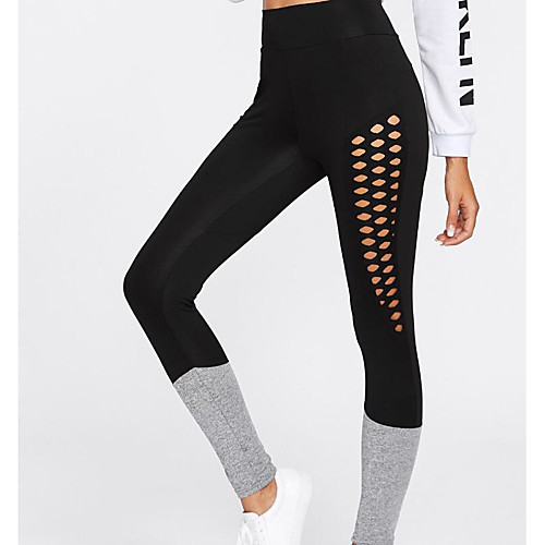 

Women's Sports Leggings Sweatpants Pants Plain Full Length Black