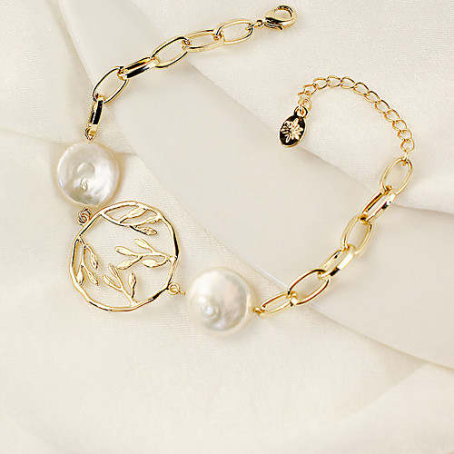 

Women's Clear Cubic Zirconia Bracelet Geometrical Ball Stylish Simple Chrome Bracelet Jewelry Gold For Daily Promise