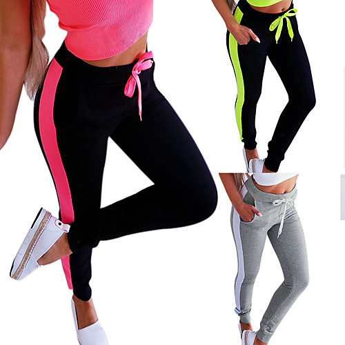

Women's Sweatpants Jogger Pants Elastic Waistband Drawstring Color Block Sport Athleisure Pants / Trousers Pants Top Bottoms Breathable Soft Comfortable Plus Size Everyday Use Casual Daily Outdoor