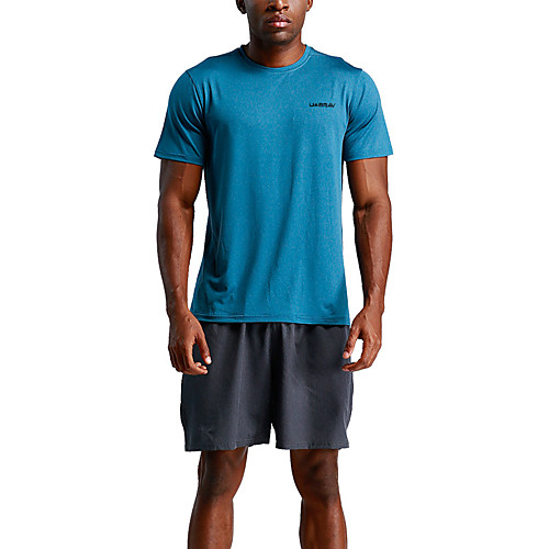 

Men's Hiking Tee shirt with Shorts Short Sleeve Crew Neck Tee Tshirt Clothing Suit Outdoor Lightweight Breathable Quick Dry Soft Summer Polyester Solid Color GrayGreen Black Army Green Fishing