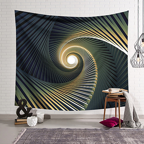 

Wall Tapestry Art Decor Blanket Curtain Hanging Home Bedroom Living Room Decoration Polyester Black Ladder Rotation