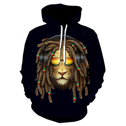 

Men's Pullover Hoodie Sweatshirt 3D Print 3D Print 3D Print Hoodies Sweatshirts Black Yellow Gray