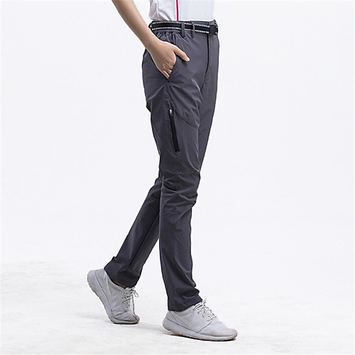 

Women's Hiking Pants Trousers Solid Color Outdoor Lightweight Windproof Breathable Quick Dry Bottoms Black Dark Gray Light Grey Rose Red Hunting Fishing Climbing L XL XXL XXXL 4XL