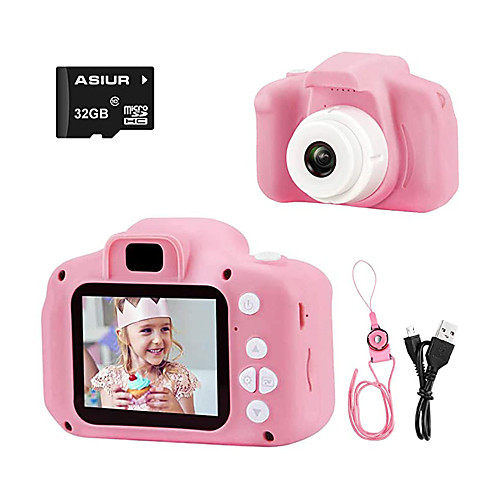 

Digital Camera Toys Dual Selfie Video Recorder Gift with 32GB SD Card 1080p HD Kid's Adults' Boys and Girls Toy Gift