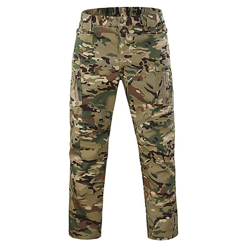 

Men's Hiking Pants Trousers Hunting Pants Tactical Cargo Pants Waterproof Ventilation Quick Dry Breathable Fall Spring Solid Colored Camo / Camouflage Nylon for Shallow Khaki Black python MC