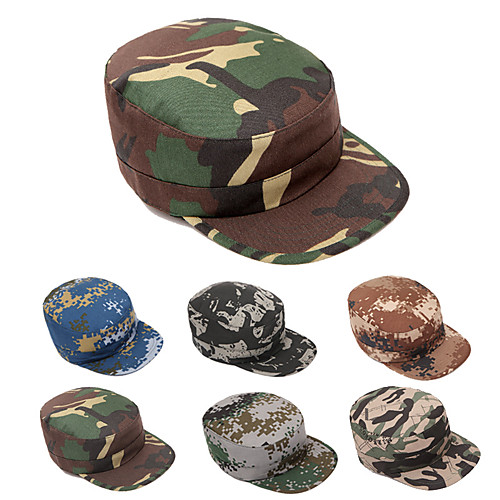 

Men's Cap Fishing Hat Hunting Hat Breathability Comfortable Sun Protection Camo Summer Terylene Hunting Fishing Camping / Hiking / Caving Everyday Use Camouflage Color Camouflage Blue Jungle