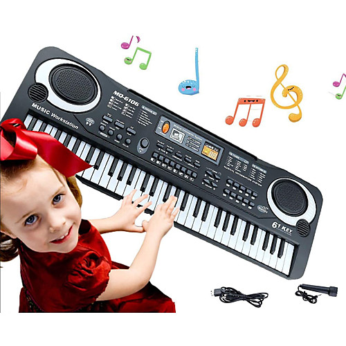 

Educational Toy Electronic Keyboard Piano Piano Musical Instruments Rechargeable Fun Simulation Plastics Kid's Toy Gift