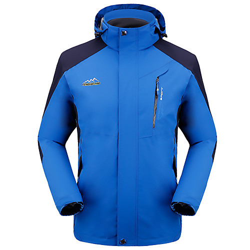 

Men's Hiking Jacket Hiking Windbreaker Outdoor Patchwork Waterproof Lightweight Windproof Breathable Jacket Top Fishing Climbing Running Yellow Red Army Green Blue Grey / Quick Dry