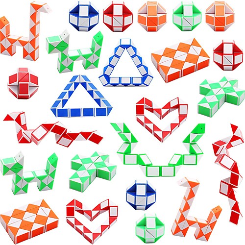 

Speed Cube Set 324 pcs Magic Cube IQ Cube 333 Tangram Educational Toy Snake Cube Puzzle Cube Smooth Sticker Kid's Children's Toy Gift