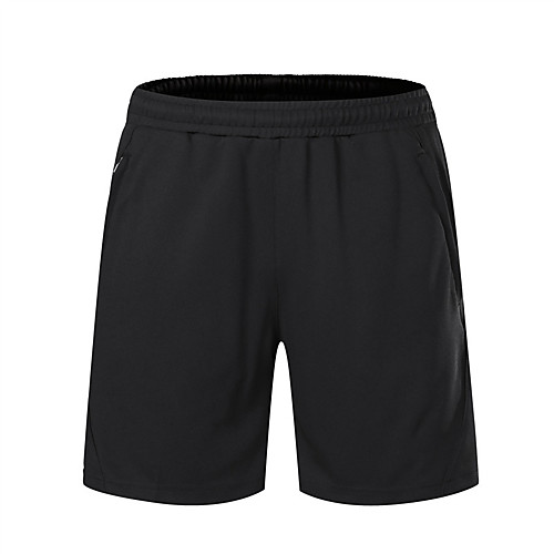 

Men's Running Shorts Athletic Shorts Bottoms Drawstring Pocket Spandex Fitness Gym Workout Running Active Training Exercise Breathable Quick Dry Moisture Wicking Normal Sport Solid Colored Black