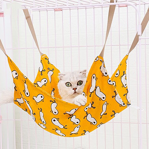 

Pet Cage Hammock Soft Plush Pet Bed Multi Color Animal Soft Washable Adjustable Flexible For Indoor Use Cotton for Large Medium Small Dogs and Cats