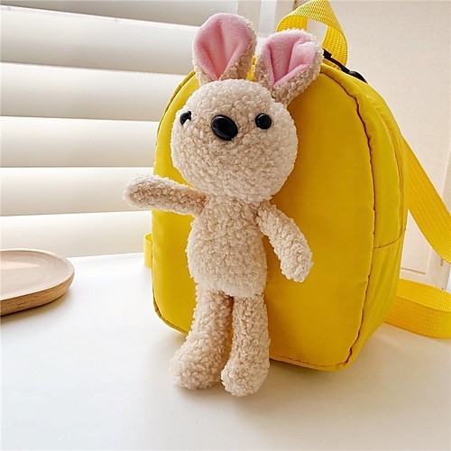 

Girls' Nylon Mini Backpack Lightweight Zipper Daily Black Blue Red Yellow Blushing Pink