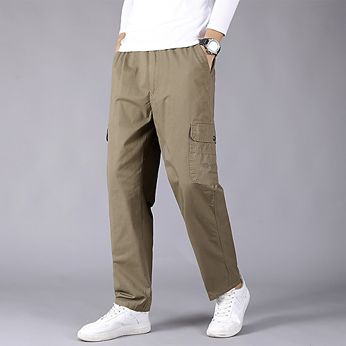 

Men's Hiking Pants Trousers Solid Color Winter Outdoor Windproof Breathable Quick Dry Multi-Pockets Cotton Pants / Trousers Dark Grey Black Yellow Grey Khaki Hunting Fishing Climbing M L XL XXL XXXL