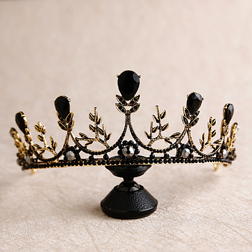 

Barroco Retro Vintage Alloy Tiaras with Rhinestone 1 Piece Wedding / Party / Evening Headpiece