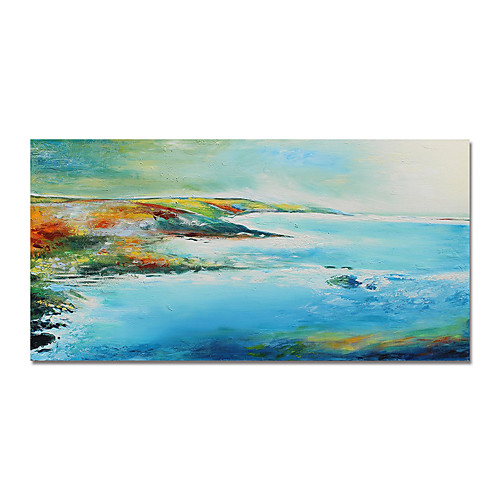 

Oil Painting Hand Painted Horizontal Abstract Modern Stretched Canvas