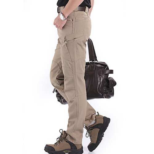 

Men's Hunting Pants Waterproof Ventilation Wearproof Fall Spring Solid Colored Cotton for Black Khaki Green S M L XL XXL