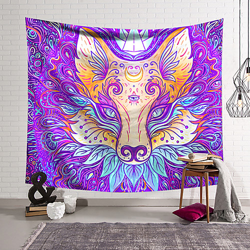 

Wall Tapestry Art Decor Blanket Curtain Hanging Home Bedroom Living Room Decoration Polyester Strange Animal