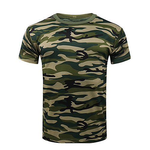 

Boys' Girls' Camouflage Hunting Jacket Camouflage Hunting T-shirt Military Tactical Shirt Outdoor Breathable Ventilation Fast Dry Outdoor Summer Camo Polyester Camouflage Blue Black Camouflage