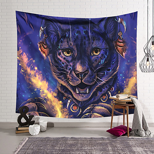 

Wall Tapestry Art Decor Blanket Curtain Hanging Home Bedroom Living Room Decoration Polyester Cute Tiger