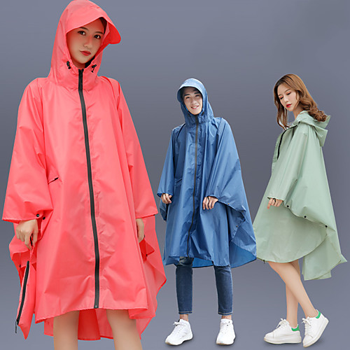 

Women's Men's Rain Poncho Waterproof Hiking Jacket Rain Jacket Outdoor Waterproof Lightweight Windproof Breathable Raincoat Poncho Top Fishing Climbing Camping / Hiking / Caving fluorescent yellow