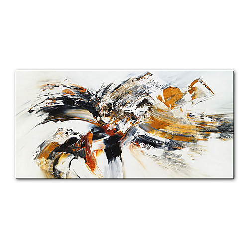

Oil Painting Hand Painted Horizontal Abstract Modern Rolled Canvas (No Frame)