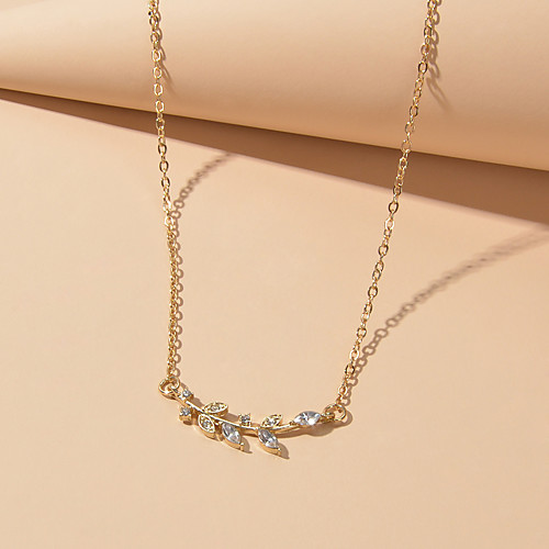 

Women's Chain Necklace Cute Diamond Alloy Gold Silver 43 cm Necklace Jewelry For Festival