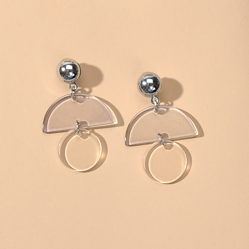 

Women's Drop Earrings Geometrical Trendy Earrings Jewelry White For Date Birthday